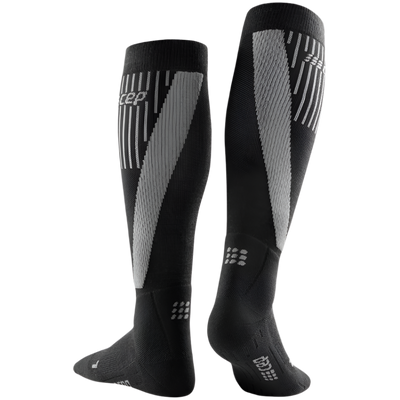 Cold Weather Socks, Men, Black - Front View