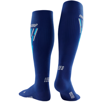 Ski Thermo Socks, Men, Blue/Azure - Back View