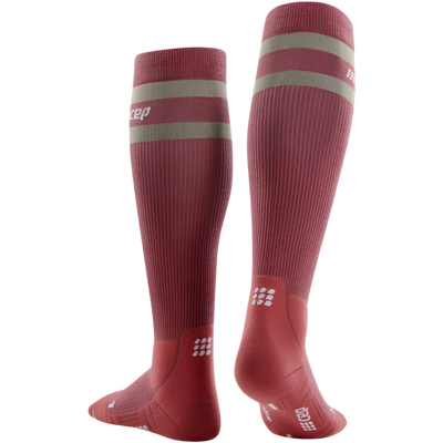 CEP Hiking 80's Socks, Tall, Men, Berry/Sand, Back Alternate View