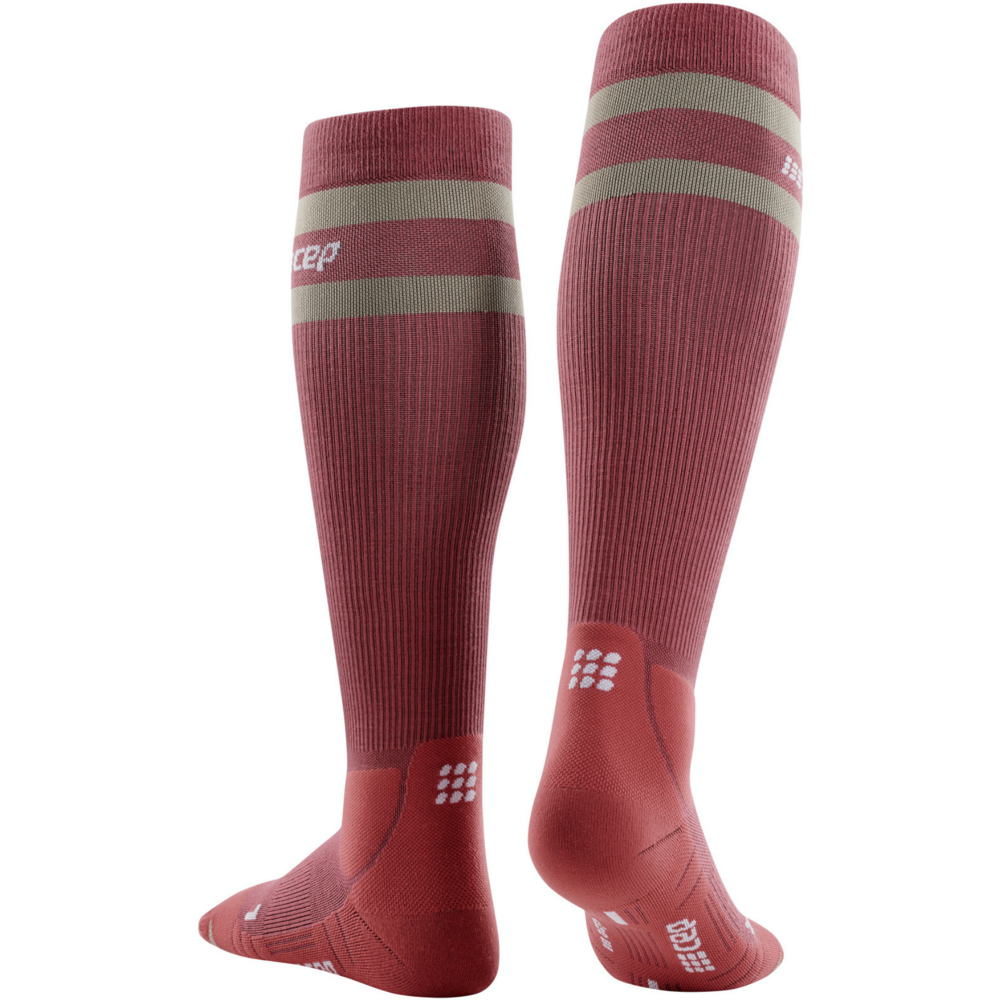 CEP Hiking 80's Socks, Tall, Women, Berry/Sand, Back Alternate View