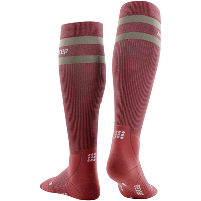 CEP Hiking 80's Socks, Tall, Women, Berry/Sand, Back Alternate View