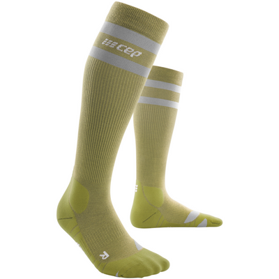 CEP Hiking 80's Socks, Tall, Women, Olive/Grey, Side View