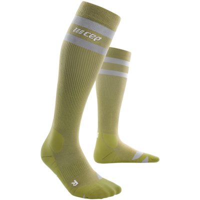 CEP Hiking 80's Socks, Tall, Men, Olive/Grey, Side View