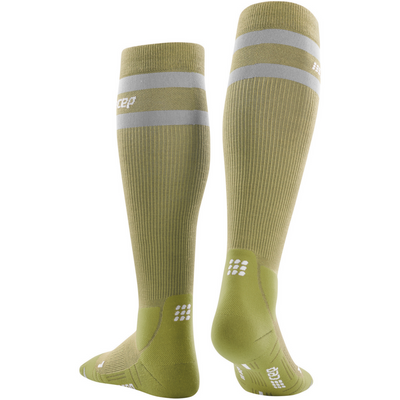 CEP Hiking 80's Socks, Tall, Women, Olive/Grey, Back Alternate View