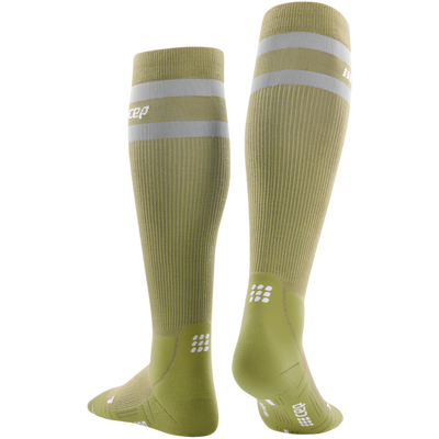 CEP Hiking 80's Socks, Tall, Men, Olive/Grey, Back Alternate View