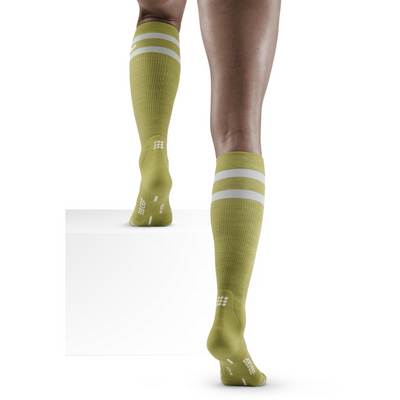 CEP Hiking 80's Socks, Tall, Women, Olive/Grey, Back View
