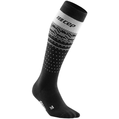 Ski Thermo Merino Socks, Men, Black/Grey - Front View