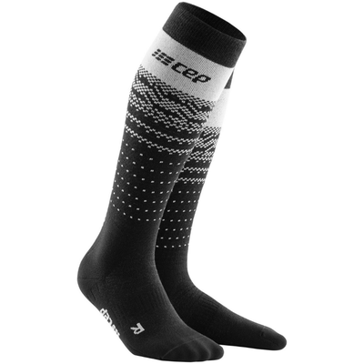 Ski Thermo Merino Socks, Men, Black/Grey - Front View