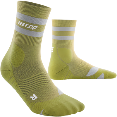 CEP Hiking 80's Socks, Mid Cut, Women, Olive/Grey, Side View