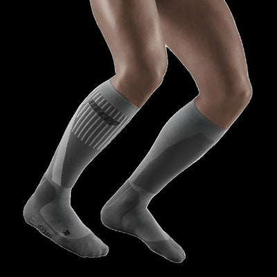 Ski Touring Socks, Men, Grey - Front View Model