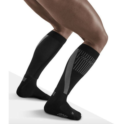Ski Touring Socks, Men, Black - Back View Model