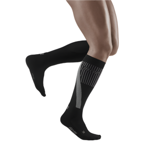 Cold Weather Socks, Men, Black - Front View Model