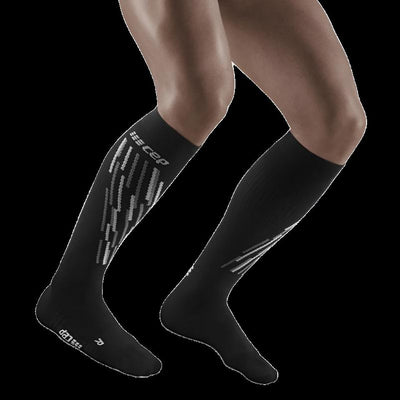 Ski Thermo Socks, Men, Black/Anthracite - Front View Model