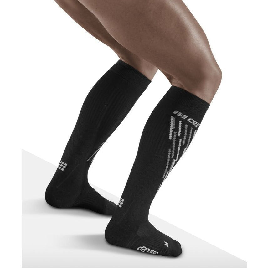 Ski Thermo Socks, Men, Black/Anthracite - Back View Model
