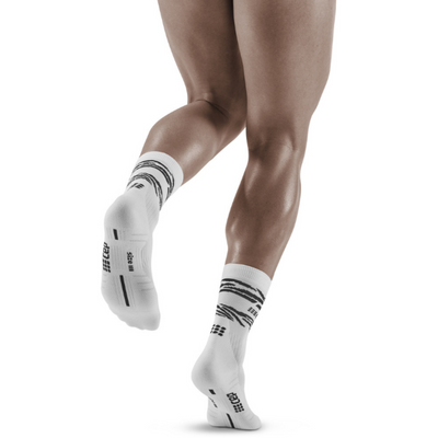 Animal Mid-Cut Socks, Men, Dark Blue/Black - Back View Model