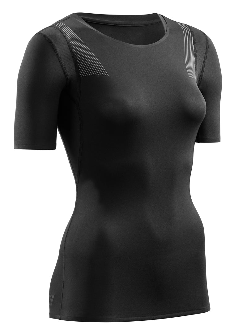 Wingtech Short Sleeve Shirt, Women, Black