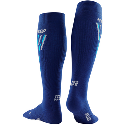 Ski Thermo Socks, Women, Blue/Azure - Rear View