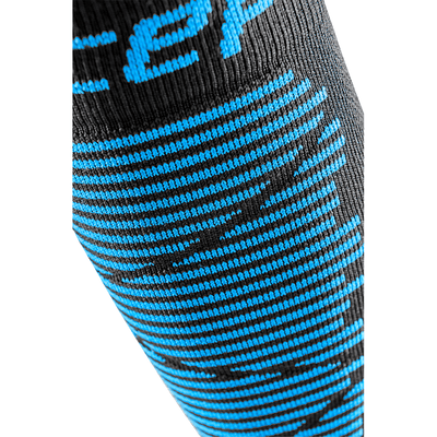 Ski Merino Tall Compression Socks, Men, Black/Blue, Detail