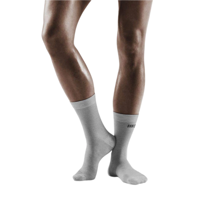 Allday Merino Mid Cut Compression Socks, Women, Light Grey