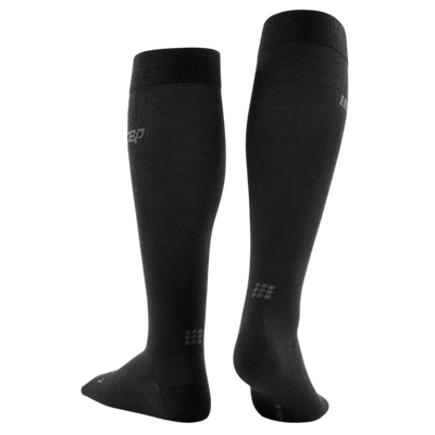 Allday Merino Tall Compression Socks, Men, Anthracite, Back View