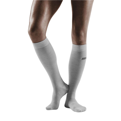 Allday Merino Tall Compression Socks, Women, Light Grey