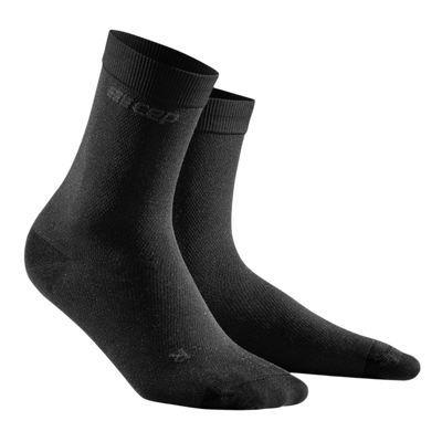 Allday Mid Cut Compression Socks, Men, Black, Side View