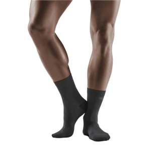 Allday Mid Cut Compression Socks, Men, Dark Grey