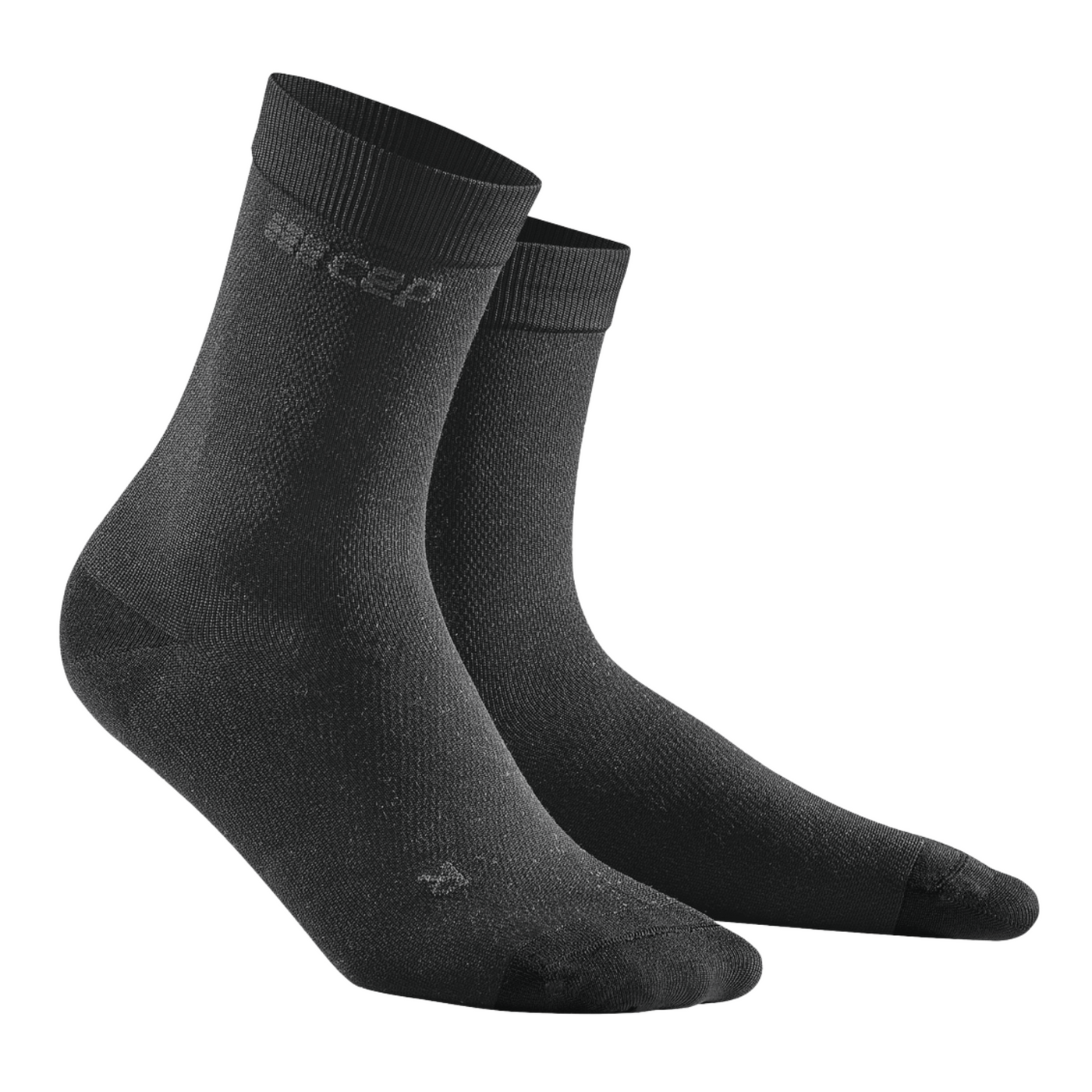 Allday Mid Cut Compression Socks, Men, Dark Grey, Side View