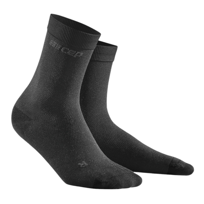 Allday Mid Cut Compression Socks, Men, Dark Grey, Side View