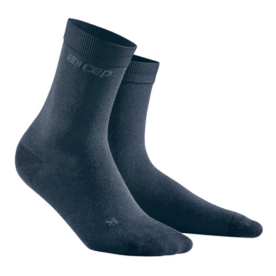 Allday Mid Cut Compression Socks, Women, Dark Blue, Side View
