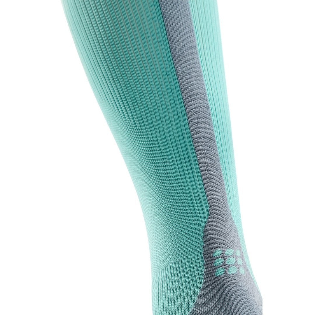 Calcetines altos de compresión 3.0, mujer, hielo/gris, detalle