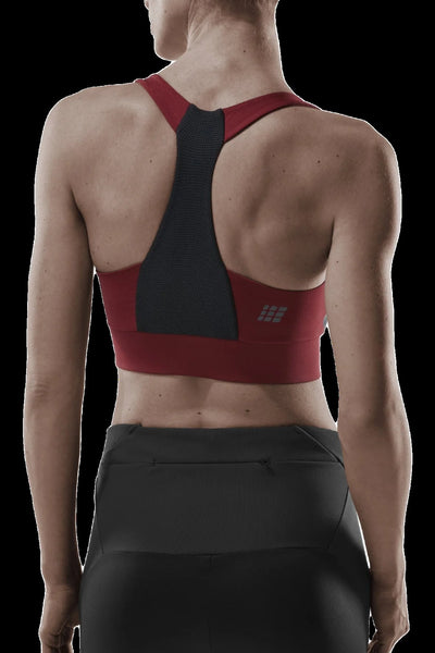 Sports Bra, Cardio Cherry, Back Alternate View Model