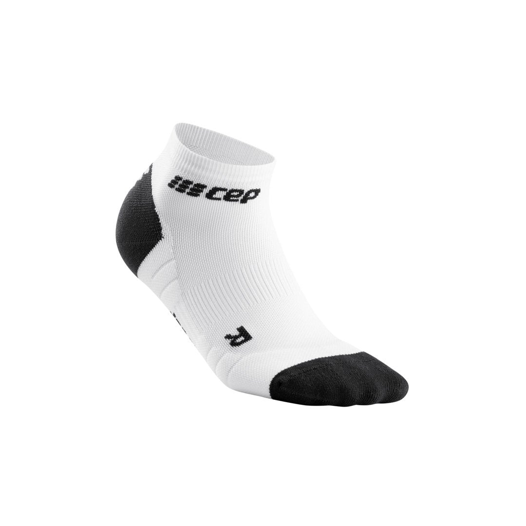 Low Cut Compression Socks 3.0, Men, White/Dark Grey, Side View
