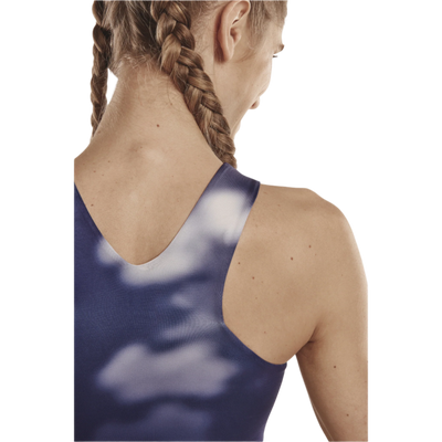 Bloom Crop Top, Women, Blue Bloom, Back Detail