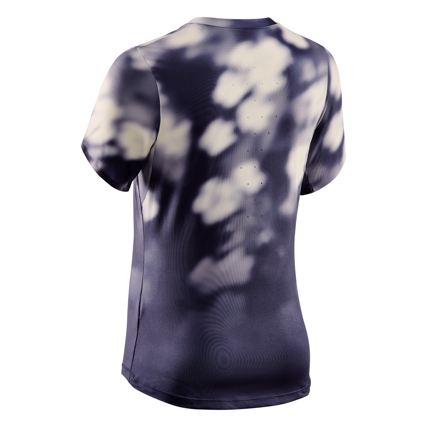 Bloom Short Sleeve Shirt, Women, Blue Bloom, Back View