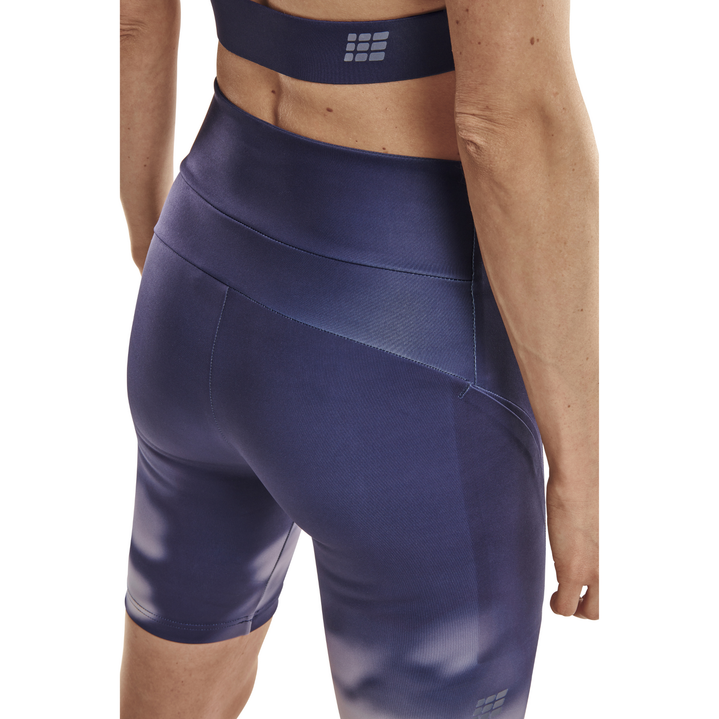 Bloom Shorts, Women, Blue Bloom, Back Detail