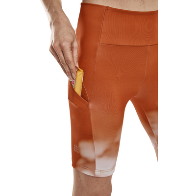 Bloom Shorts, Women, Ginger Bloom, Front Detail