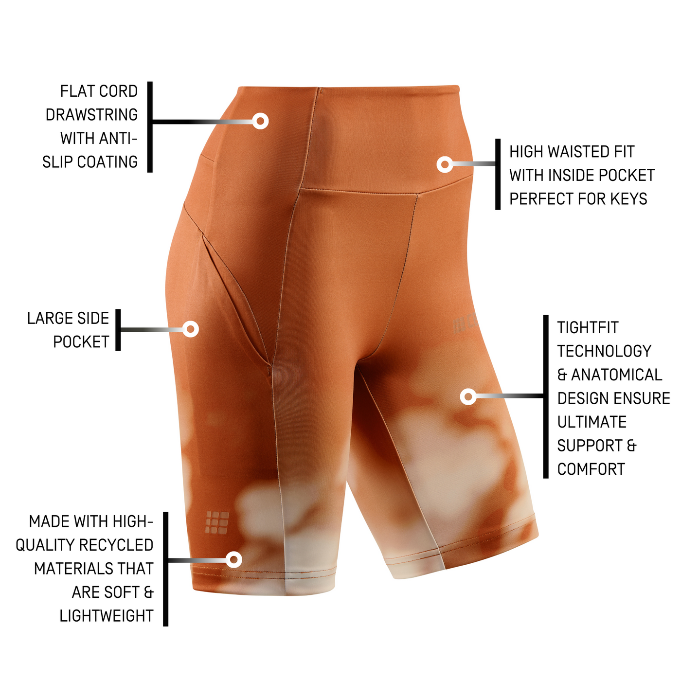 Bloom Shorts, Women, Ginger Bloom, Details