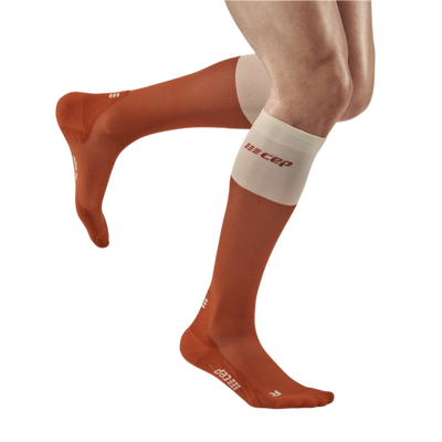 Bloom Tall Compression Socks, Men, Ginger/White
