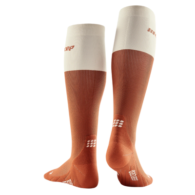 Bloom Tall Compression Socks, Women, Ginger/White, Back View