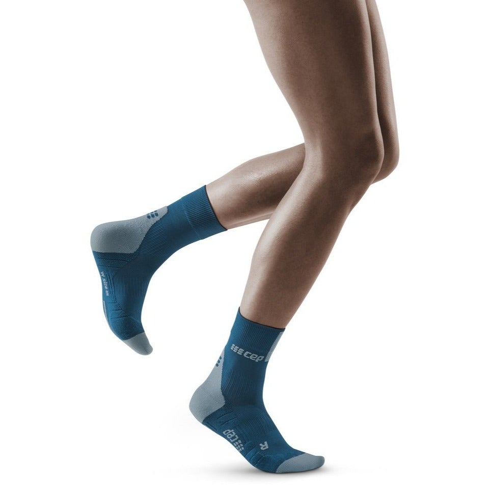 Short Compression Socks 3.0, Women, Blue/Grey