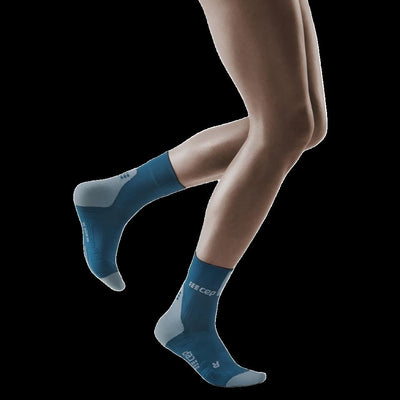 Short Compression Socks 3.0, Women, Blue/Grey