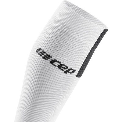 Compression Calf Sleeves 3.0, Men, White/Dark Grey, Logo Detail