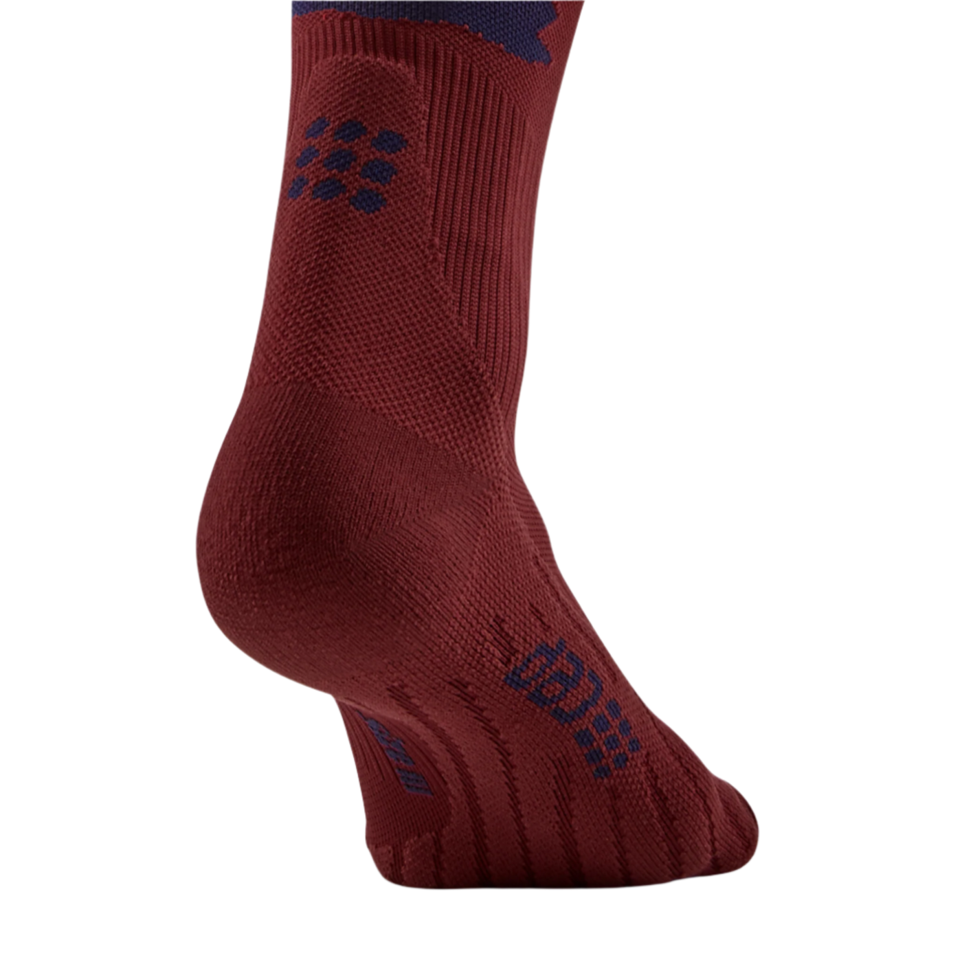 Camocloud Compression Tall Socks, Women, Pink/Peacoat, Foot Detail