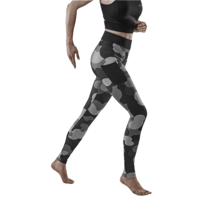 Camocloud Tights, Women, Black/Grey Camo