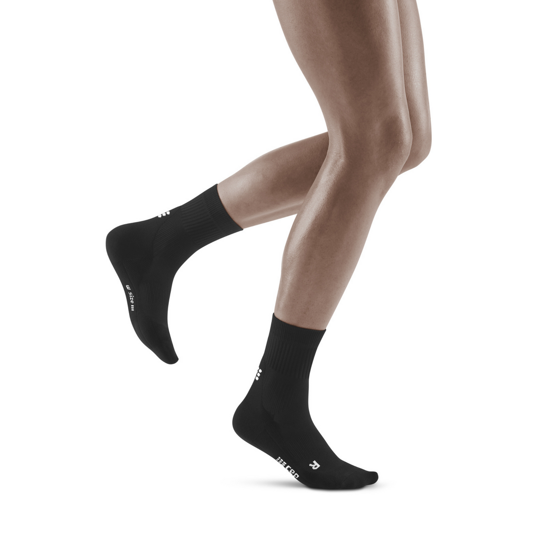 Classic Mid Cut Compression Socks, Women, Black
