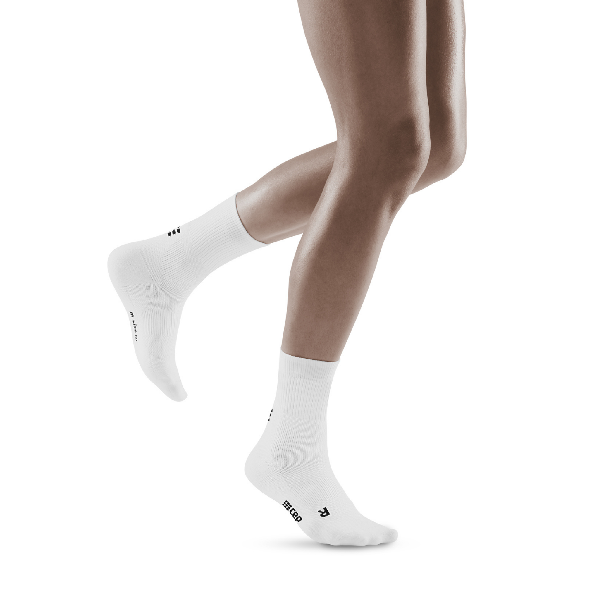 Κλασικές κάλτσες συμπίεσης μέσης κοπής, γυναικείες, λευκές