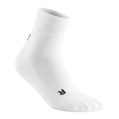 Classic Mid Cut Compression Socks, Women, White, Front View