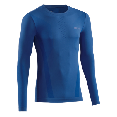 Cold Weather Long Sleeve Base Shirt, Men, Royal Blue, Front View
