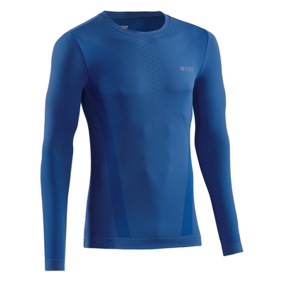 Cold Weather Long Sleeve Base Shirt, Men, Royal Blue, Front View